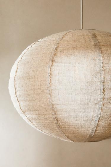 LINEN CEILING LAMP SHADE - Cream by Zara - Image 5