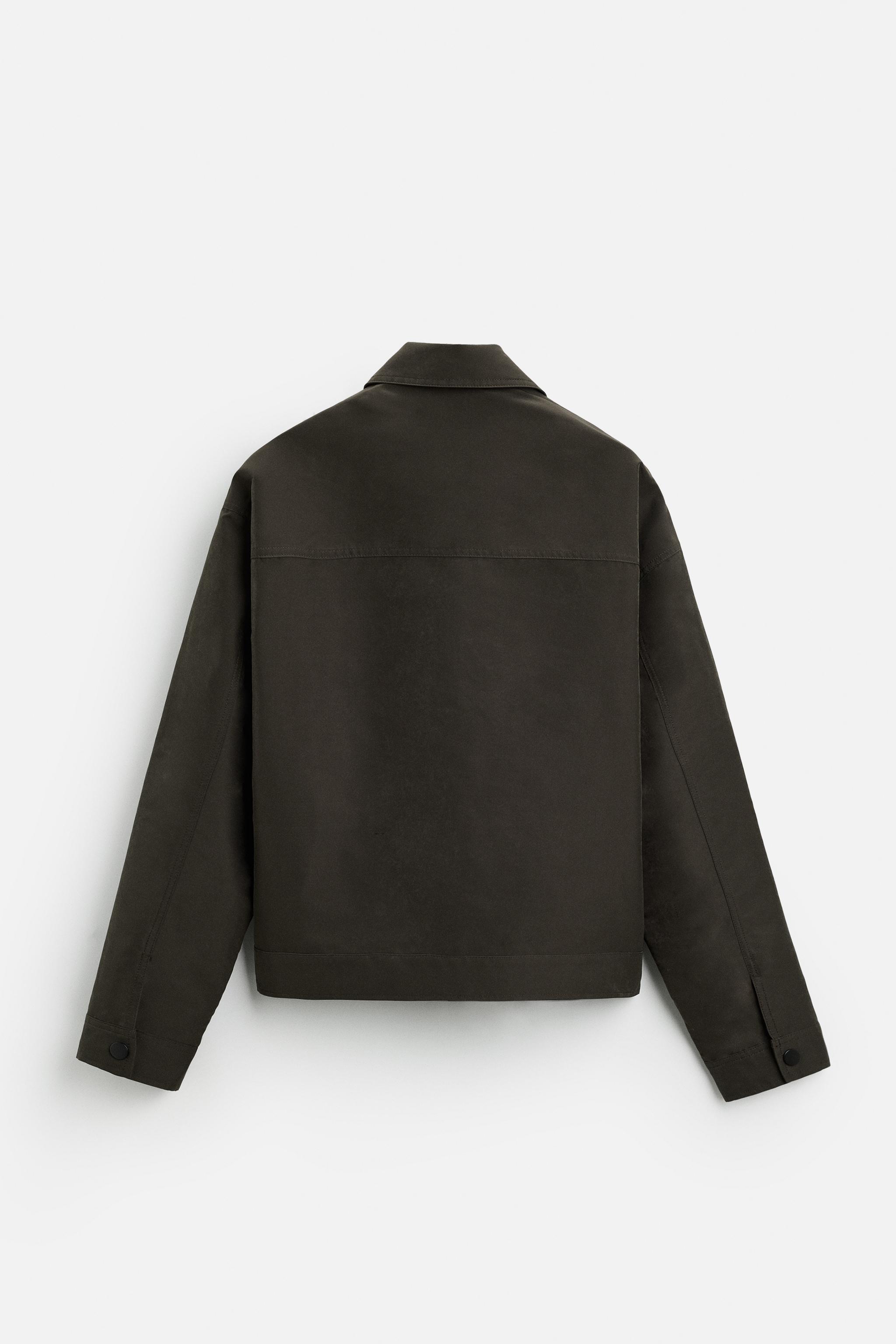 CROPPED FIT ジャケット - ダークブラウン | ZARA Japan / 日本