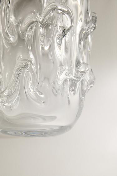 LARGE IRREGULAR DECORATIVE VASE - Transparent by Zara - Image 2