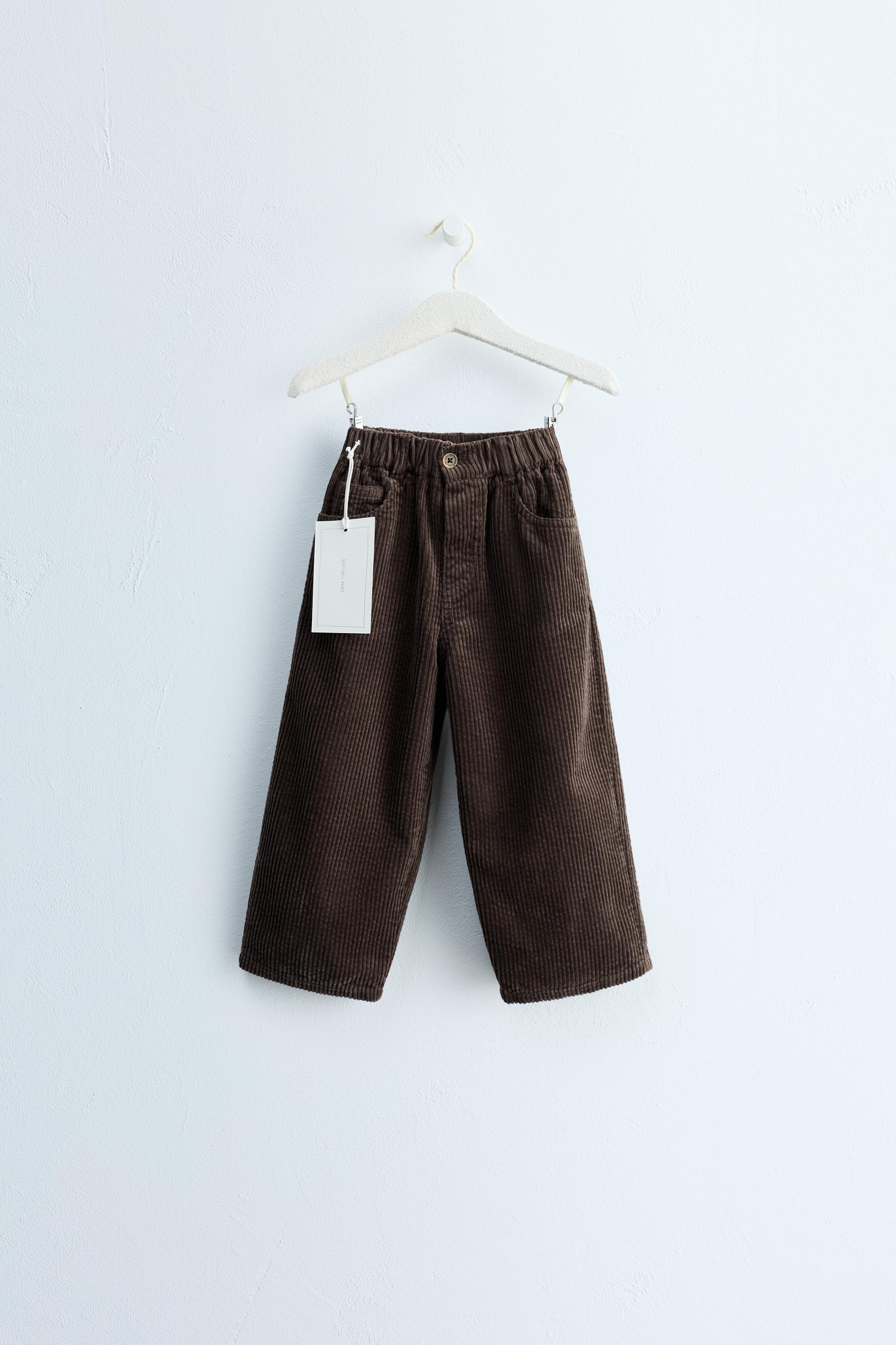 Zara Timeless - Straight-Fit Corduroy Pants