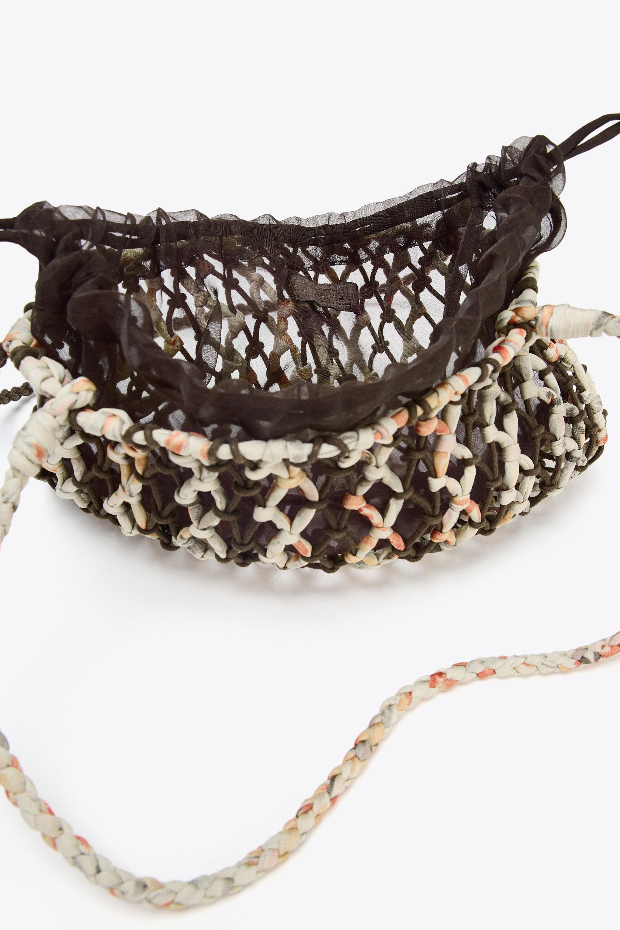 MINI WOVEN BRAIDED BAG - Chocolate | ZARA United States