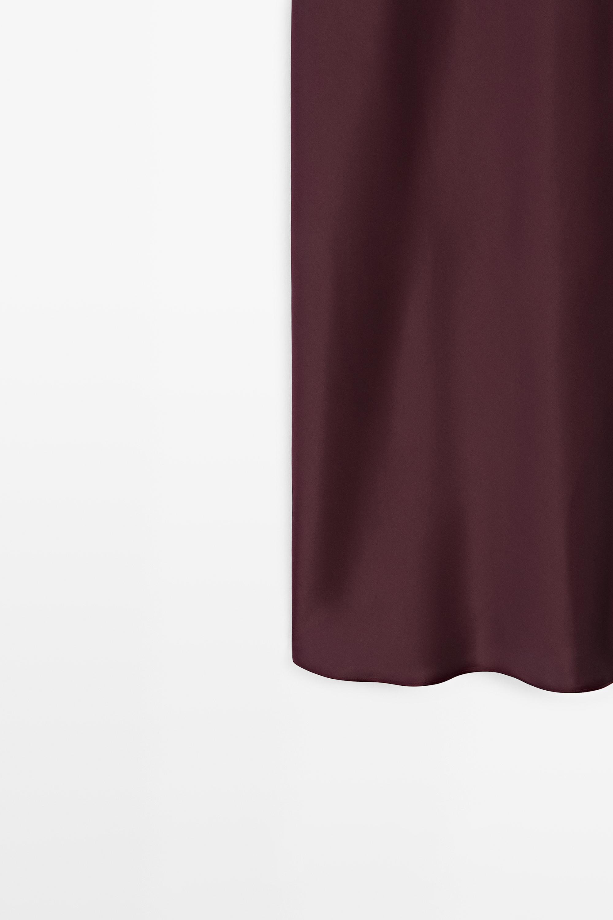 Flowing midi slip dress