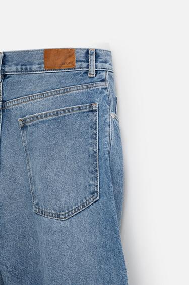 PATCHWORK RELAXED FIT JEANS - Mid-blue by Zara - Image 9