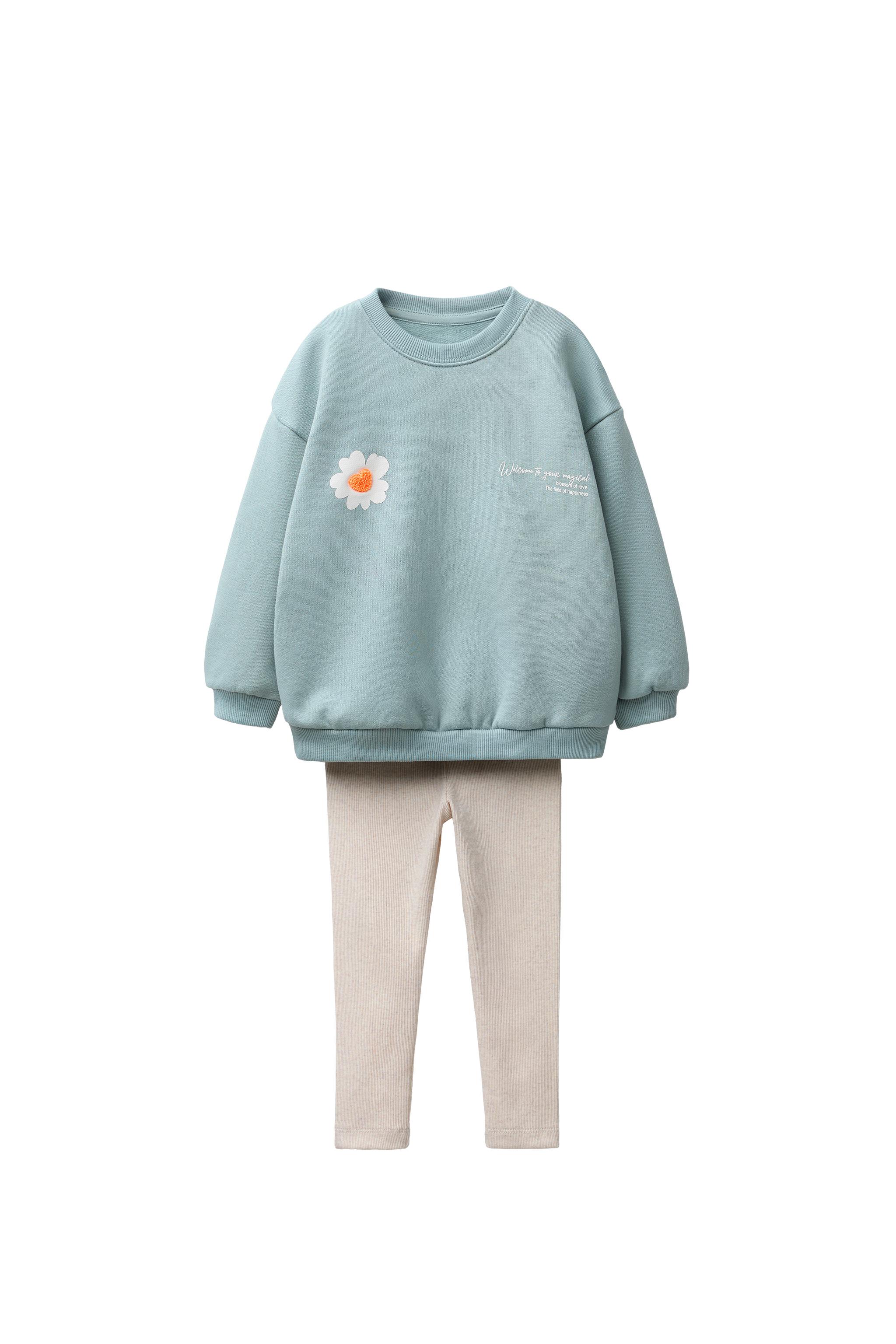 SWEATSHIRT AND LEGGINGS SET - Blue / Green | ZARA United States