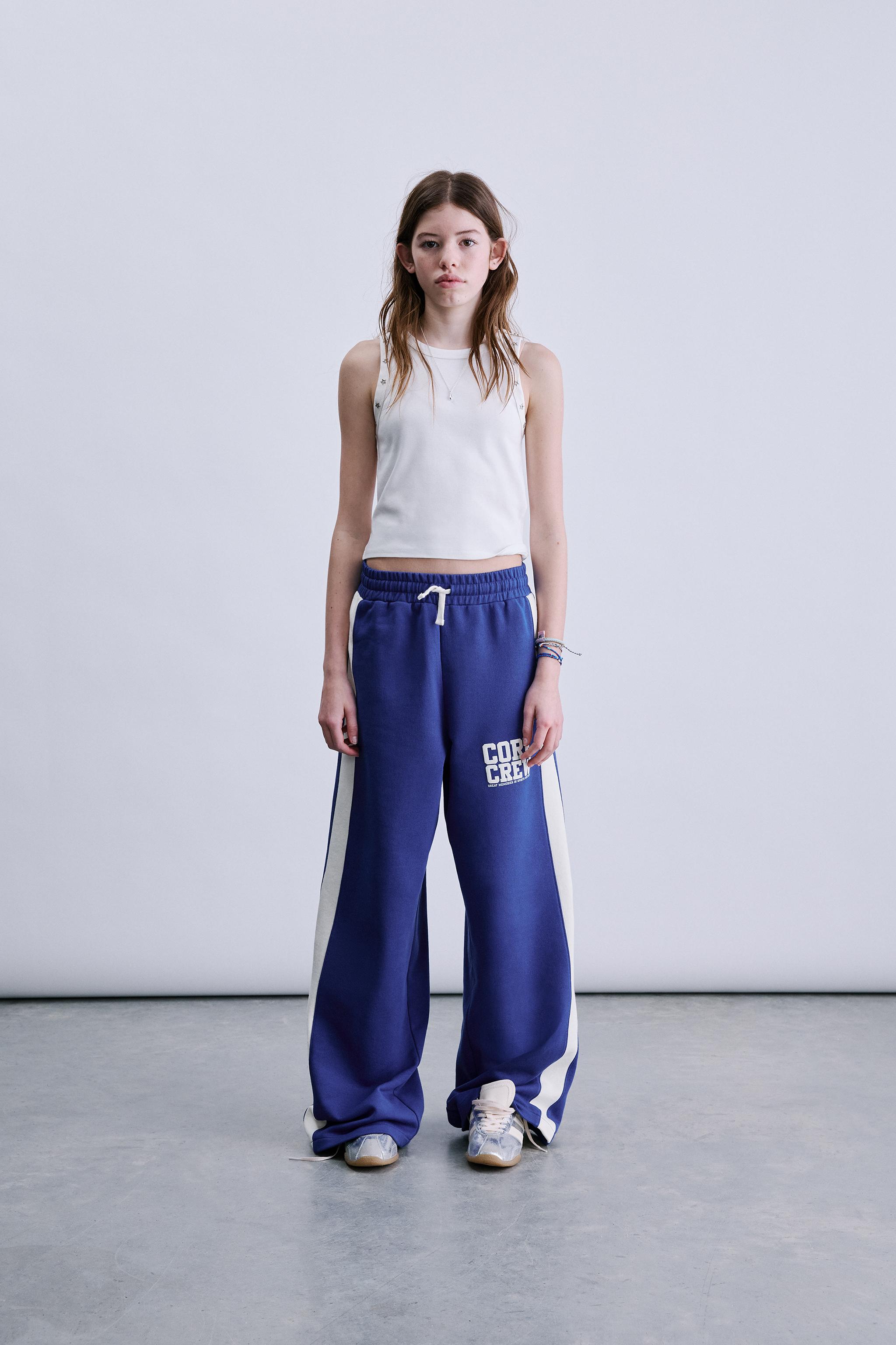 WIDE LEG PANTS WITH SIDE STRIPES