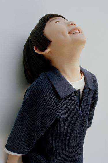 POLO PUNTO WAFFLE - Marino de Zara