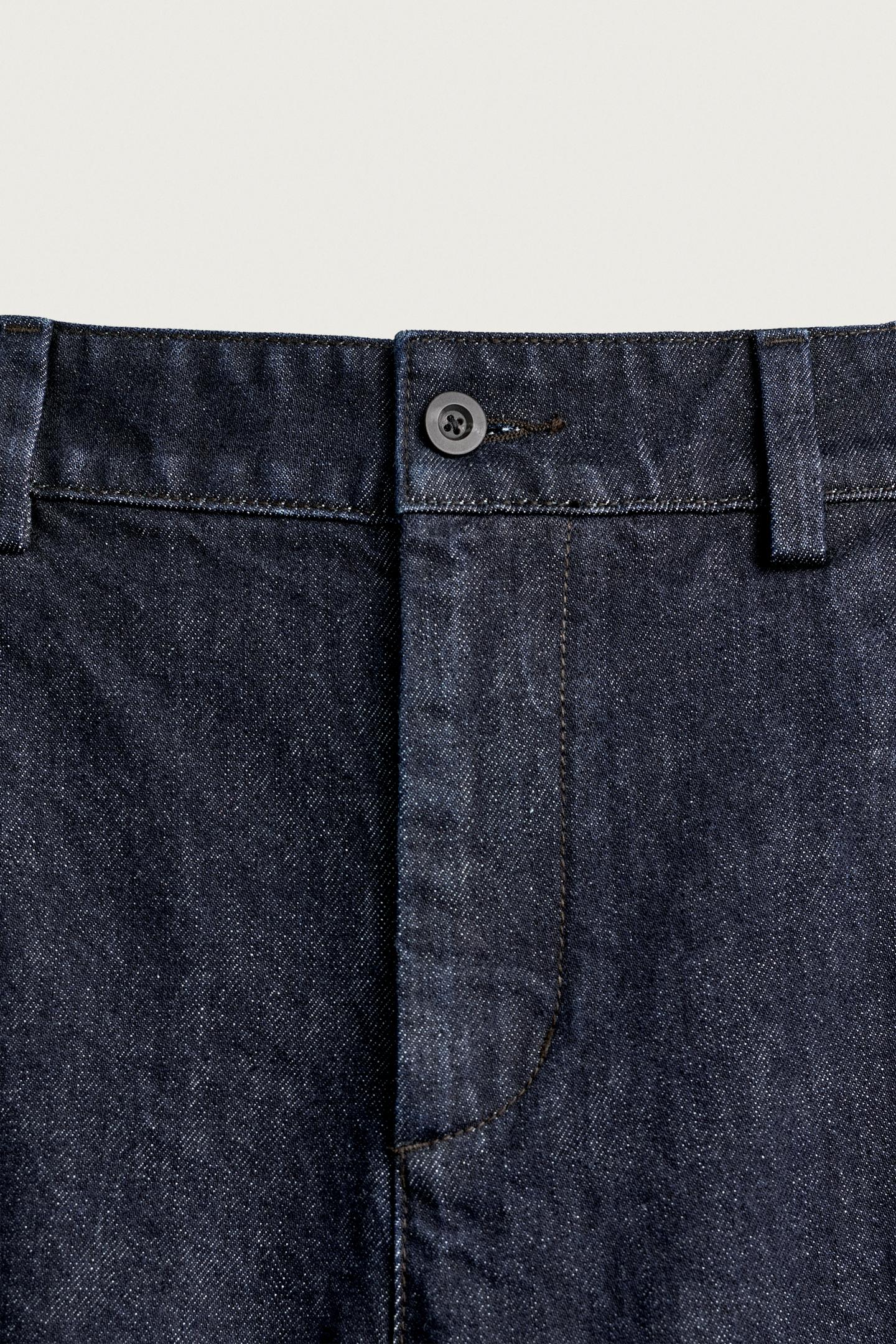 Мужские джинсы Zara Tabbed Balloon Fit, цвет: Индиго — фото 8