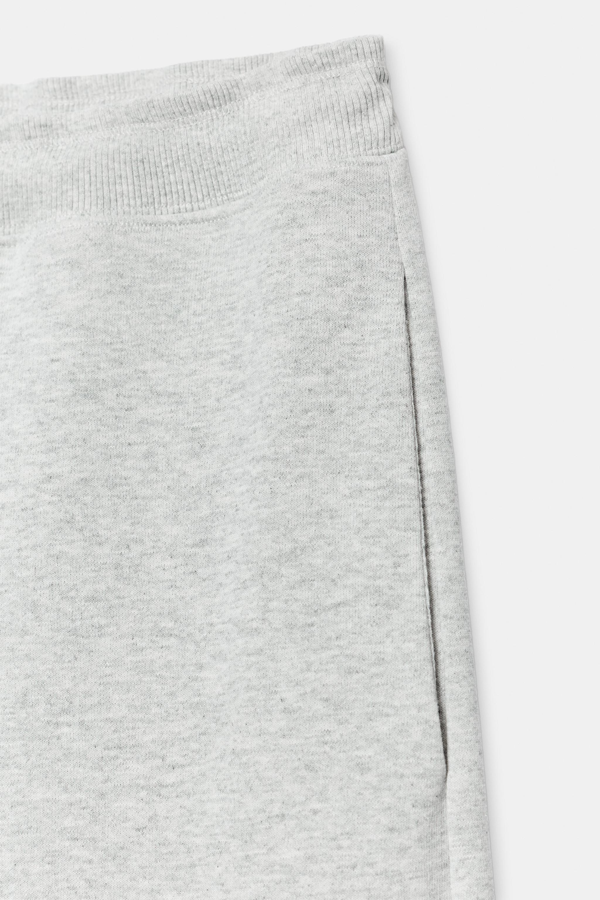 Женские брюки Zara WIDE-LEG FLEECE TROUSERS — фото 8