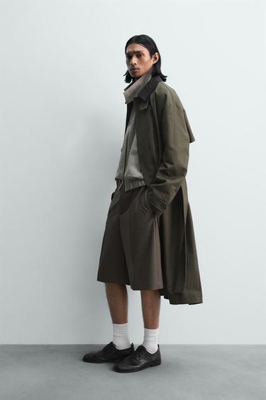 RELAXED FIT JORTS - Dark green by Zara - Image 3