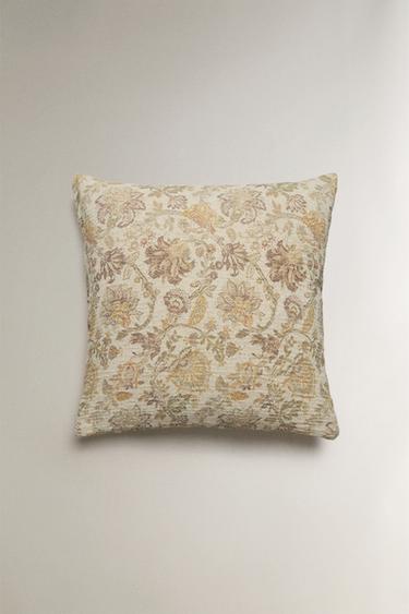 HOUSSE DE COUSSIN IMPRIMÉ FLORAL - Vert de Zara - Image 1