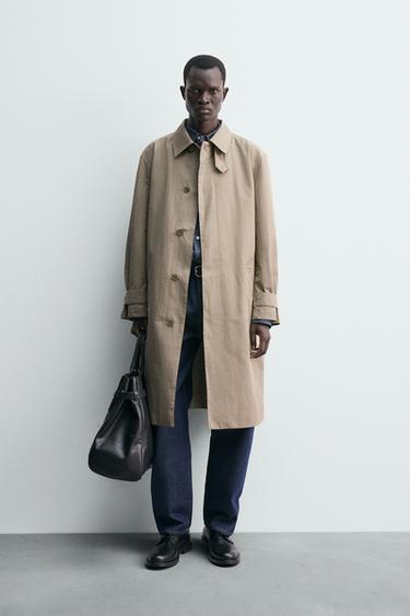 WATER-REPELLENT TRENCH COAT - Light beige by Zara - Image 0