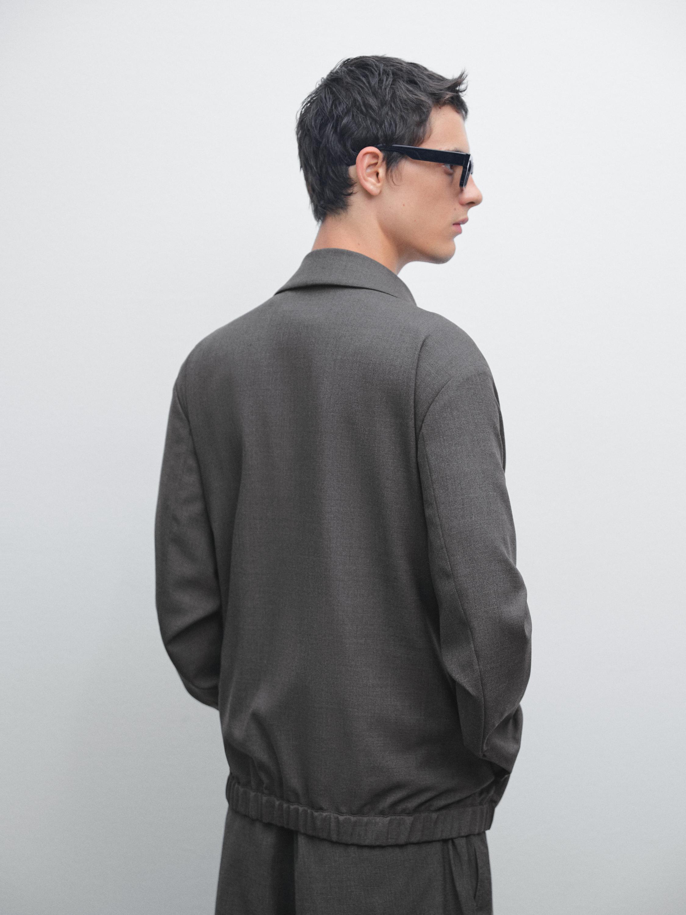Blouson laine total look