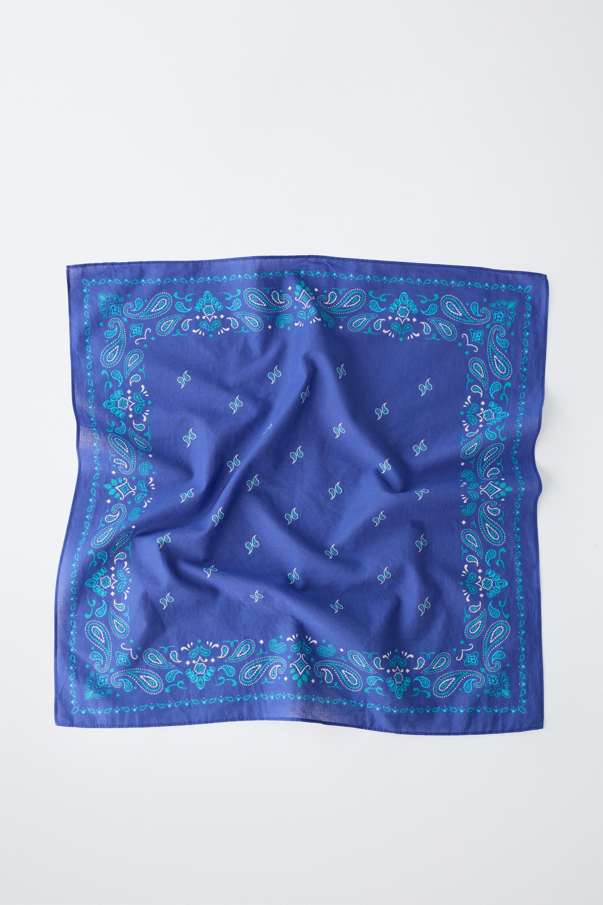 PAISLEY PRINT BANDANA — Blues