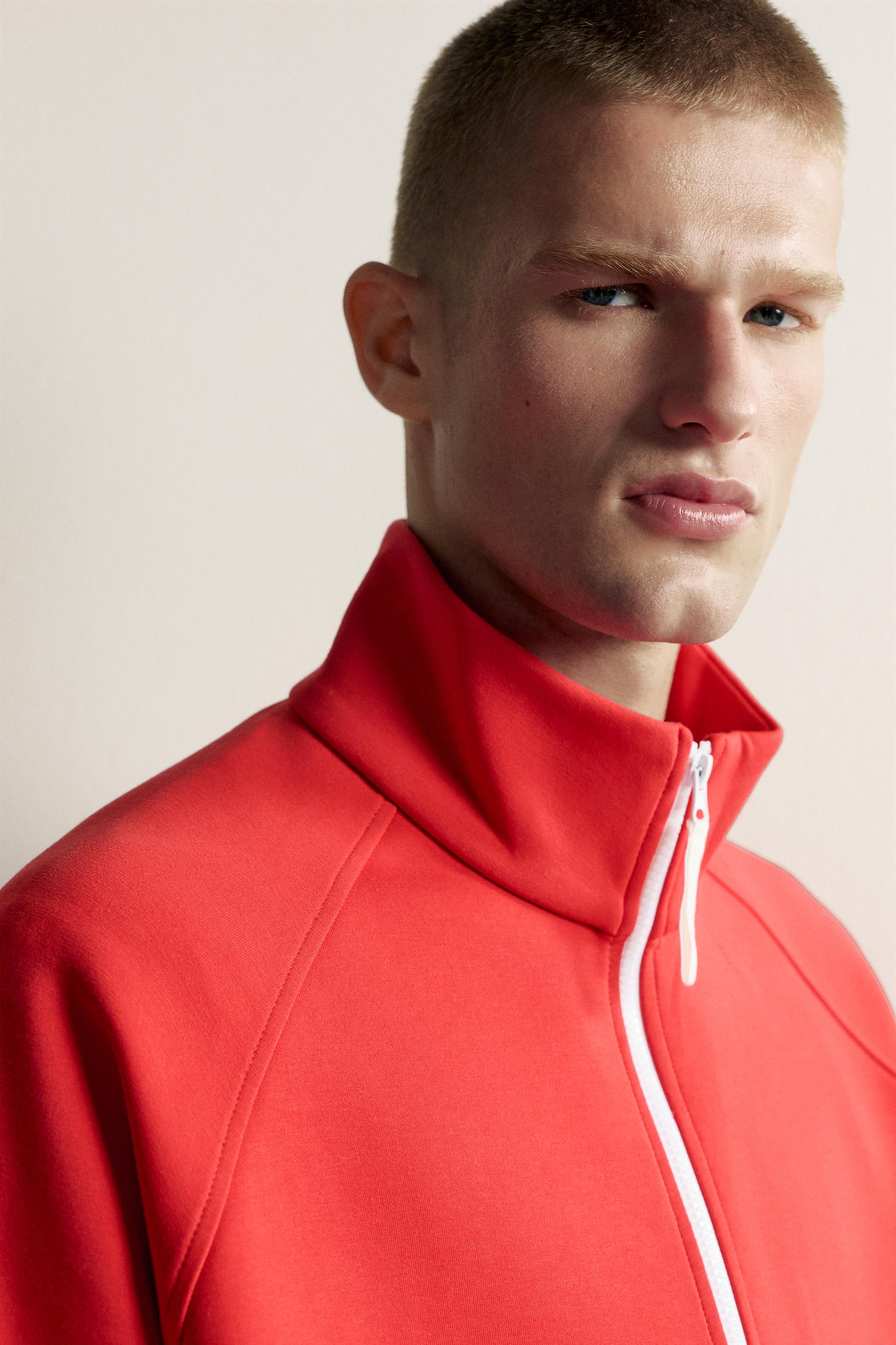 CONTRAST ZIP TRACK JACKET - thumbnail 6