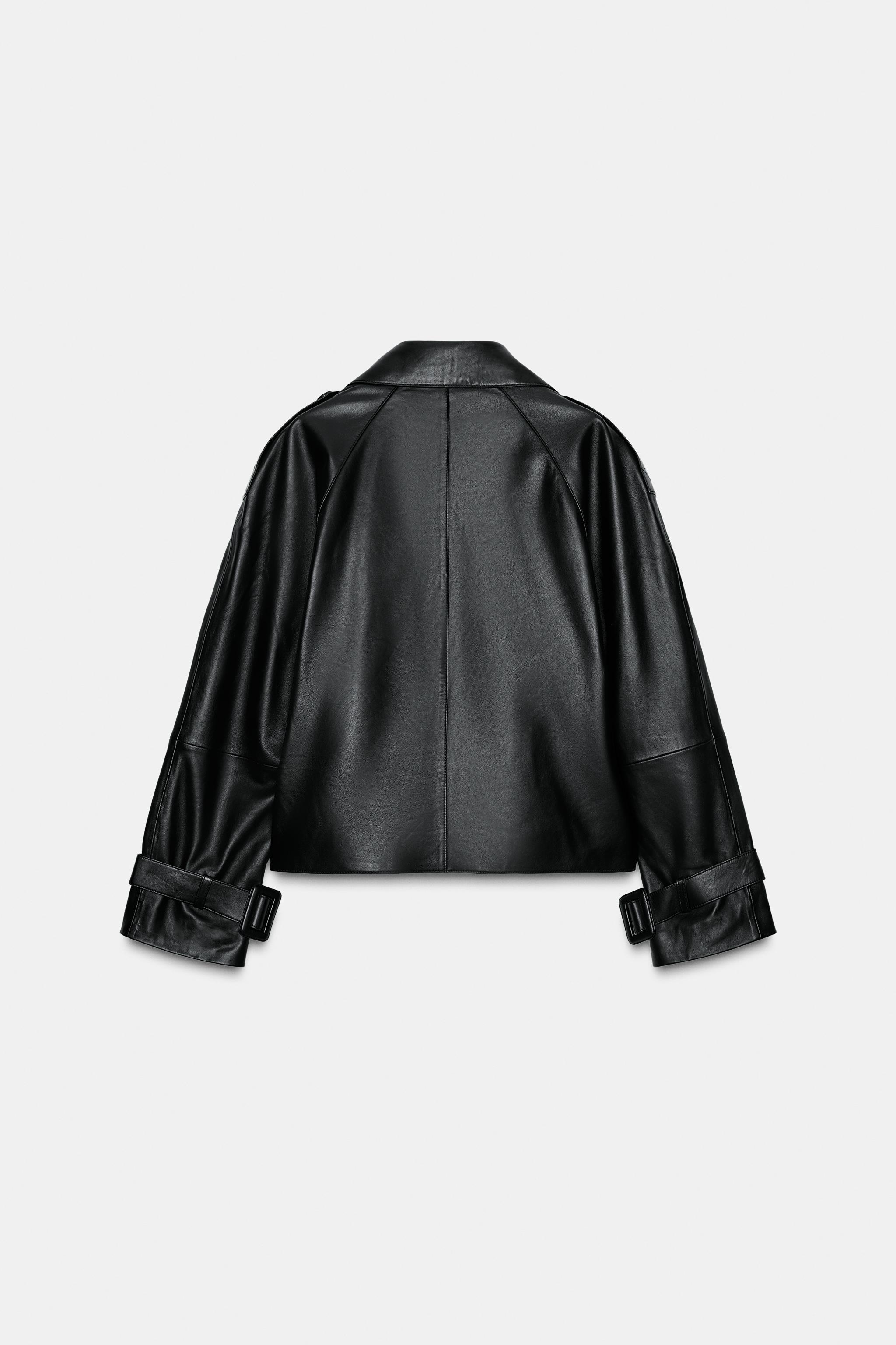 LEATHER JACKET ZW COLLECTION LIMITED EDITION - Black | ZARA