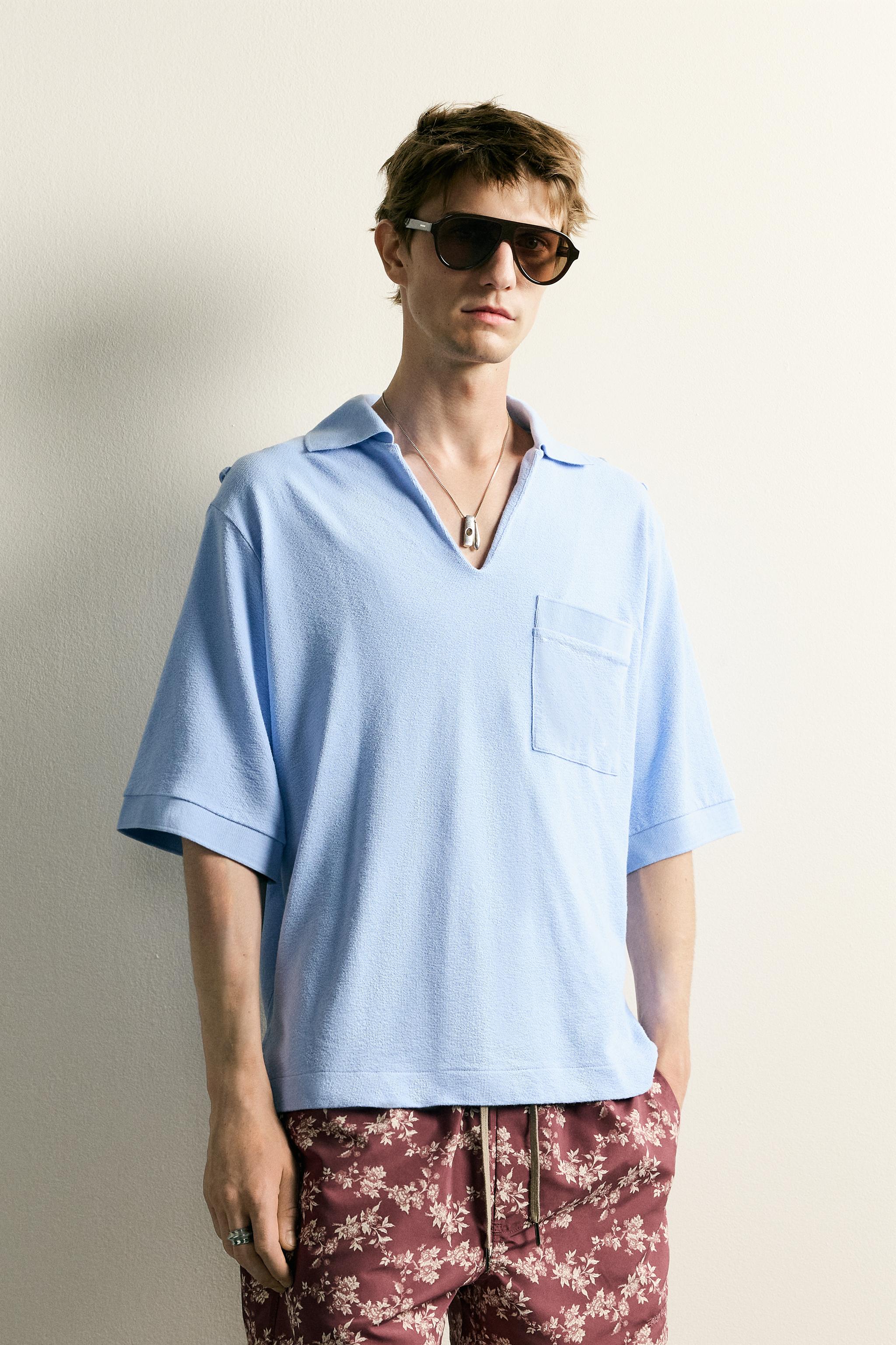 Zara Shrt Slv Trry PL görsel 2