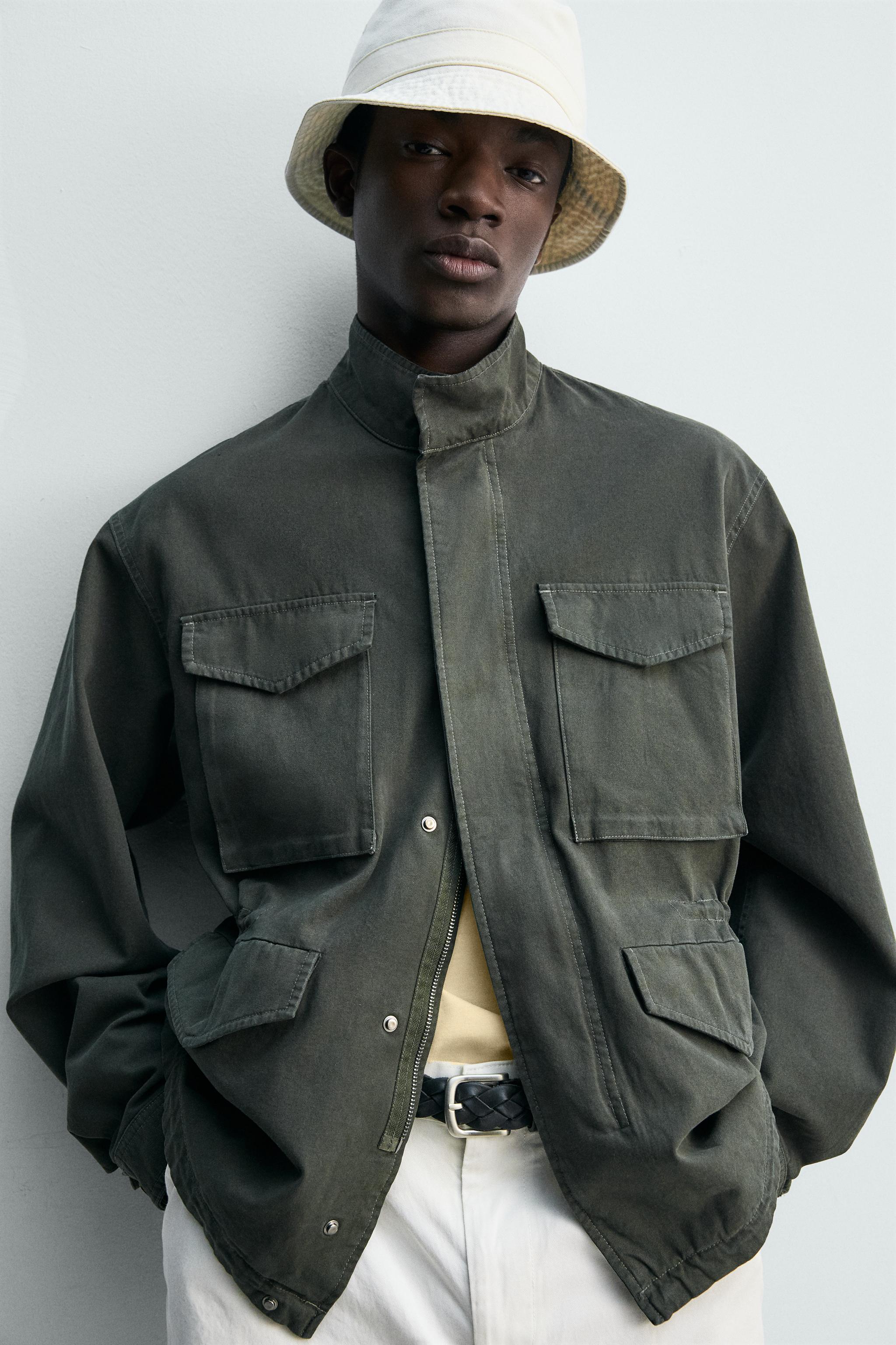 BLOUSON LAVÉ POCHES UTILITY