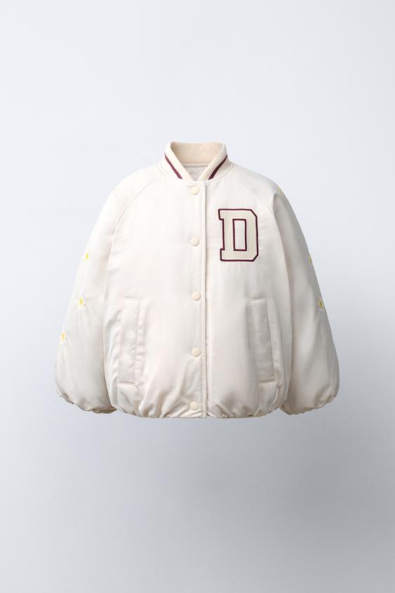 DAISY © DISNEY EMBROIDERED BOMBER JACKET - Ecru de Zara - Imagen 0