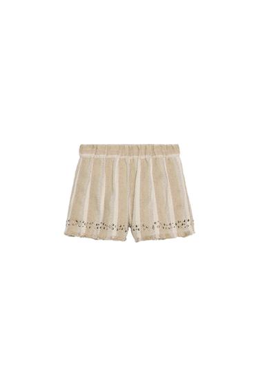 برمودا ريفية مخططة ZW COLLECTION - متعدد الألوان الخاص بـ Zara