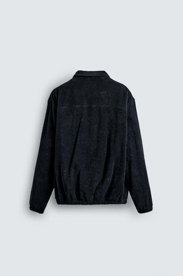 TEXTURED POUCH POCKET JACKET - Navy blue by Zara - Image 7