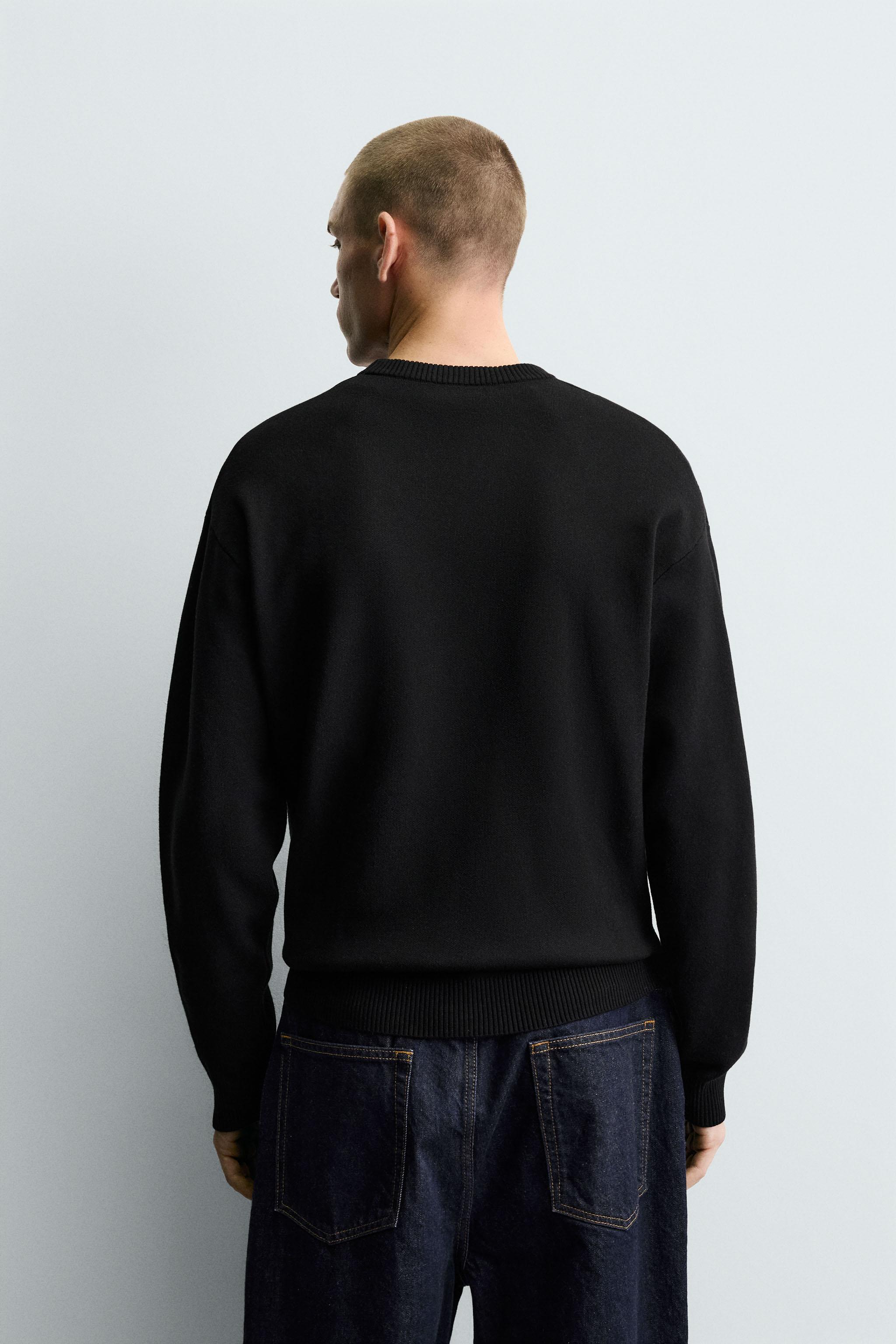 SOFT TEXTURED SWEATER - Black | ZARA India