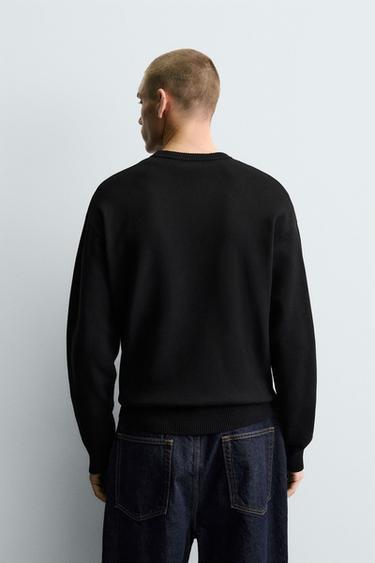 PULL STRUCTURÉ DOUX - Noir de Zara - Image 2