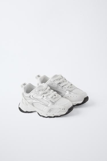 MESH TRAINERS - White by Zara - Image 1