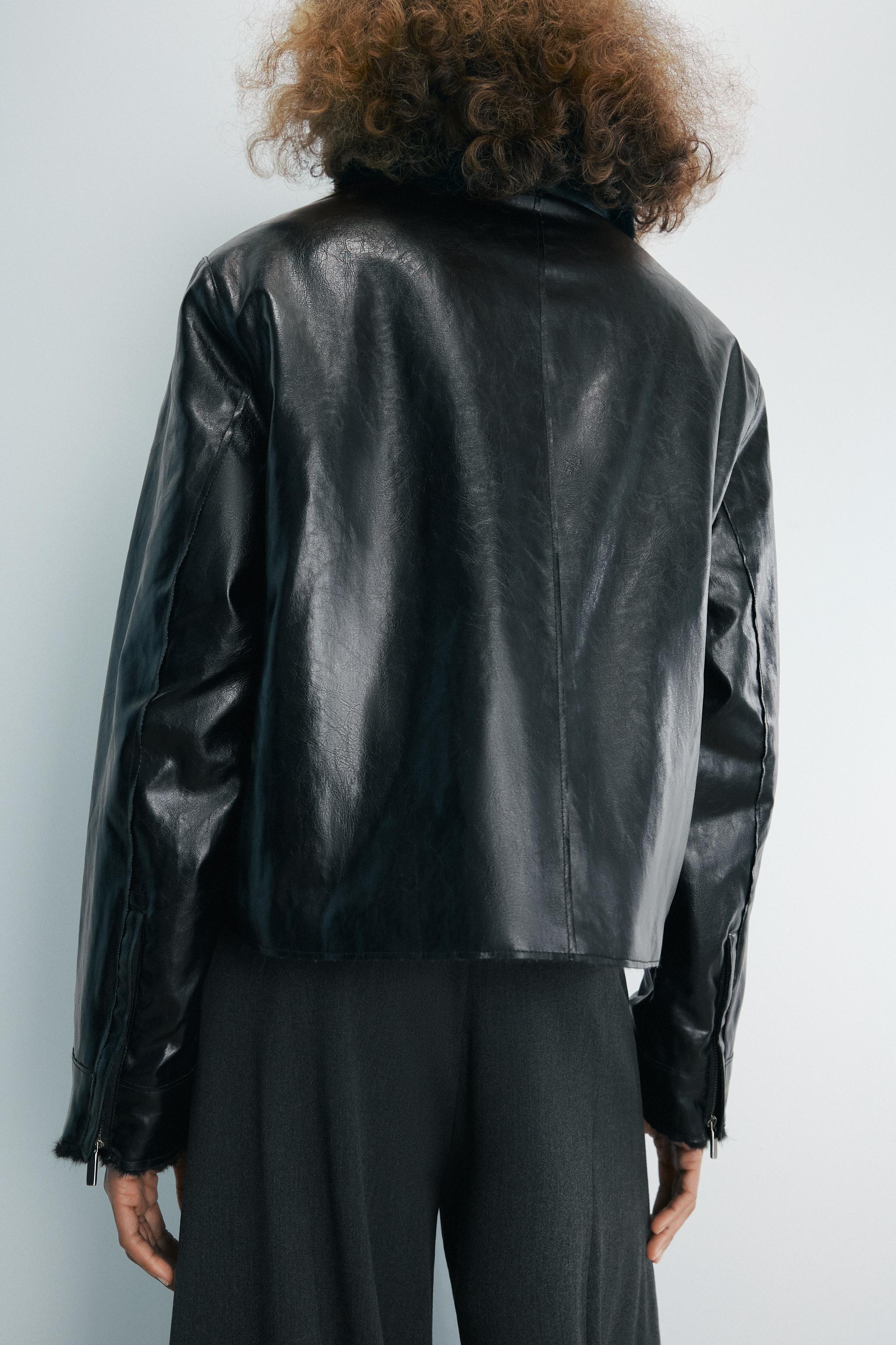 ZW COLLECTION FAUX LEATHER JACKET