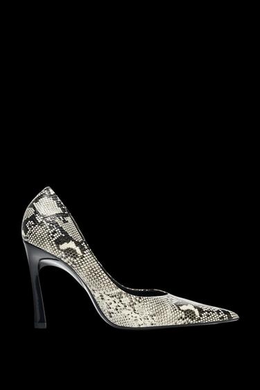 Zara HIGH HEEL ANIMAL PRINT SHOES - Snake - Image 0