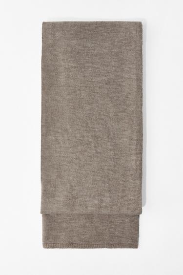 ÉCHARPE FINE EN MAILLE - Marron clair de Zara