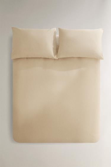 BETTWÄSCHE BAUMWOLLE TEXTURIERT - Beige von Zara