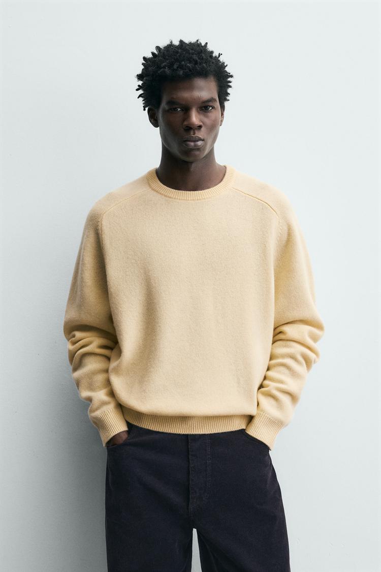 ZARA REGULAR FIT WOOL BLEND JUMPER