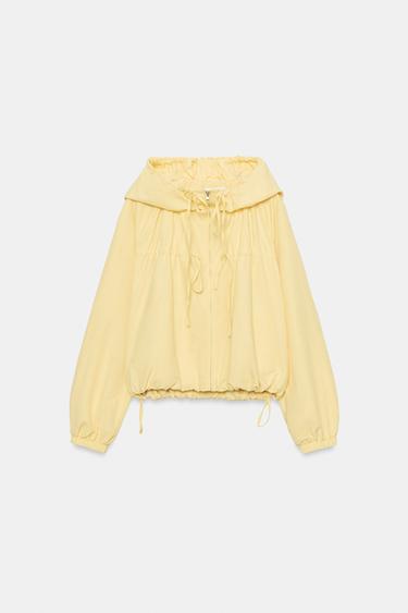 NYLON JACKET WITH TIES - Yellow by Zara - Image 5