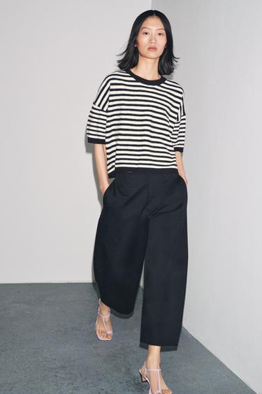 100% WOOL STRIPED SWEATER - striped by Zara - Image 0
