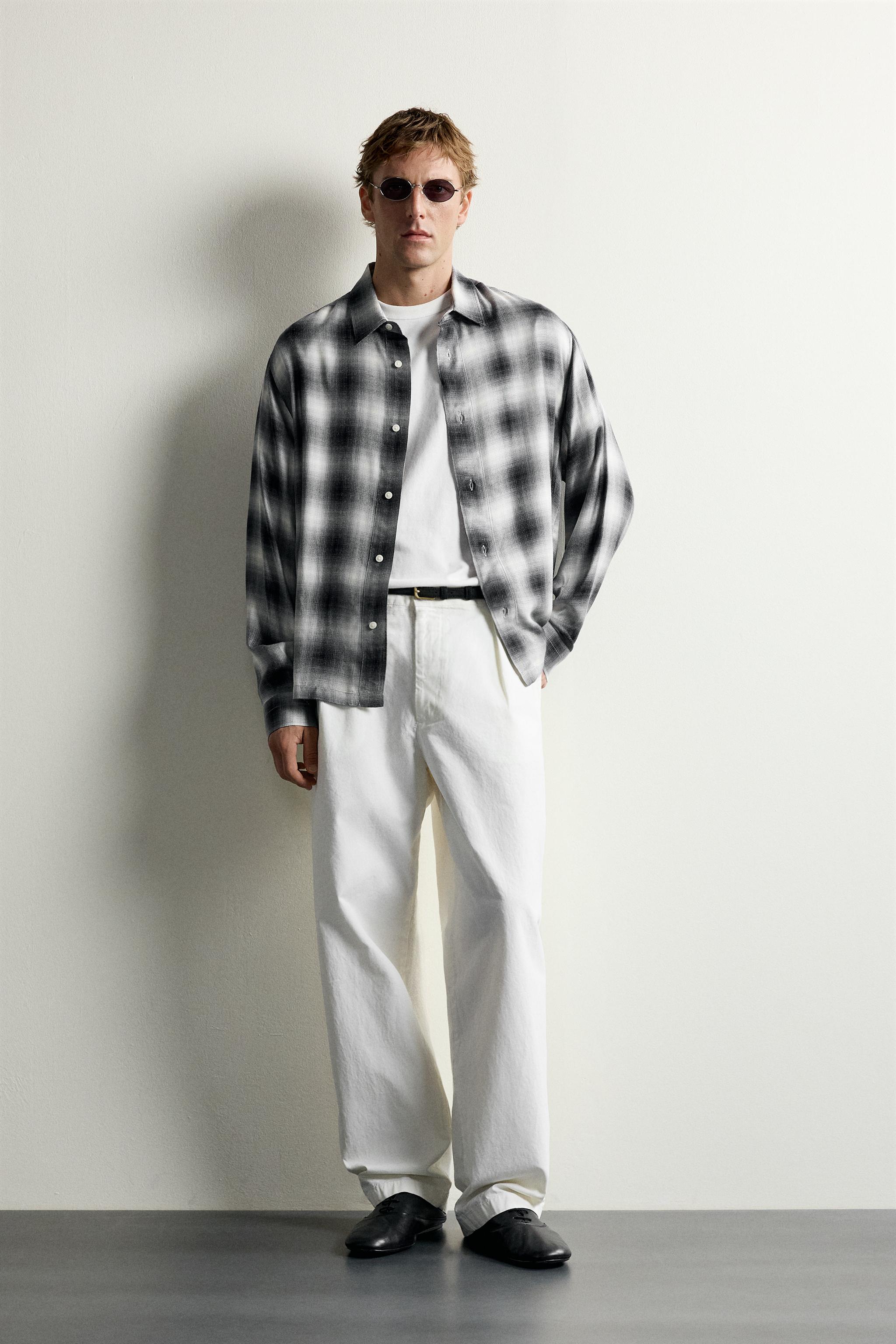 PLAID FLUID SHIRT
