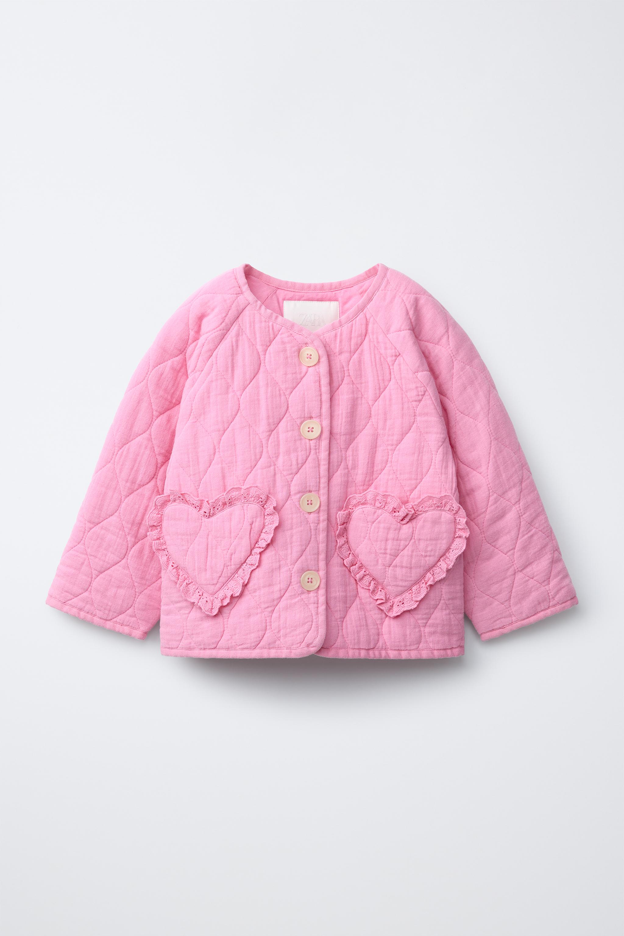 Детские куртки Zara QUILTED JACKET WITH HEART POCKETS — фото 2