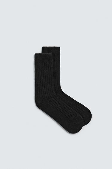 CALCETINES ESTRUCTURA CANALÉ - Negro de Zara
