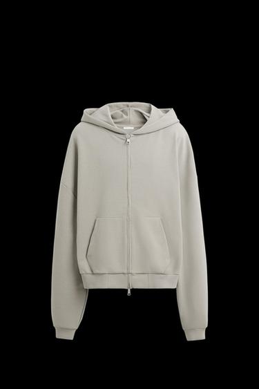 TECHNISCHES BOXY-FIT-SWEATSHIRT - Mittelgrau von Zara - Bild 0