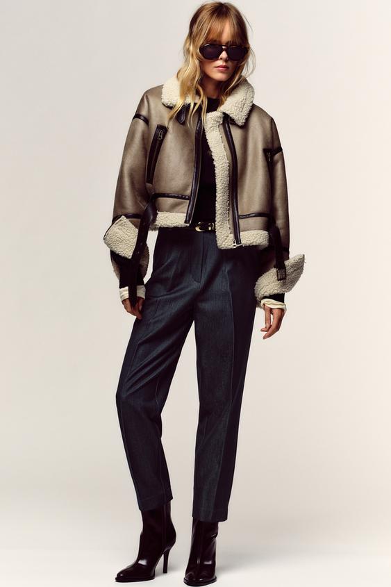 HIGH-WAISTED BELTED PANTS