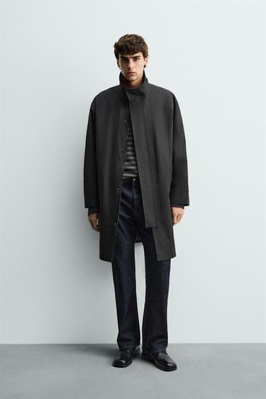 PARKA RELAXED FIT - Negro de Zara