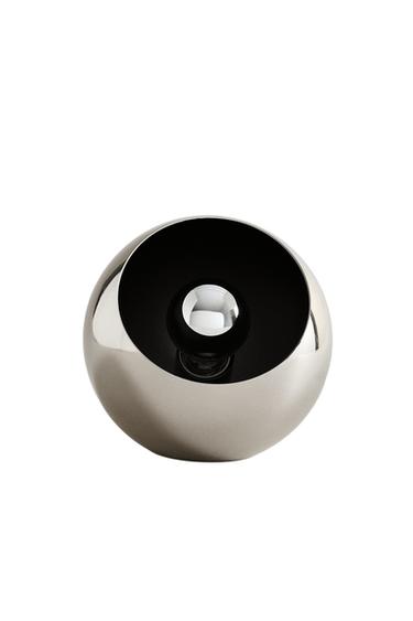 SEMI SPHERE TABLE LAMP - Silver by Zara