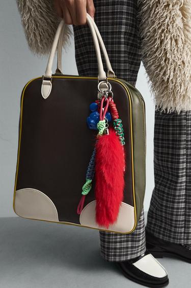 LEATHER SHOPPER BAG HARRY LAMBERT FOR ZARA X DISNEY - Brown by Zara - Image 1