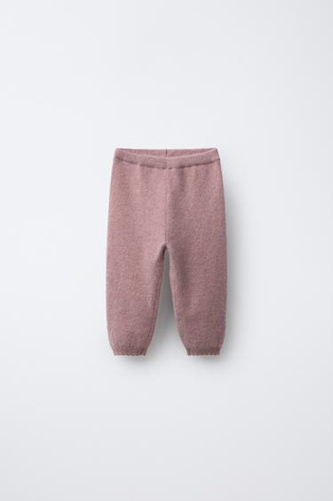 100% CASHMERE BAGGY TROUSERS - Light pink by Zara