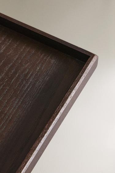 PLATEAU DE BAIN BOIS - Marron foncé de Zara - Image 2