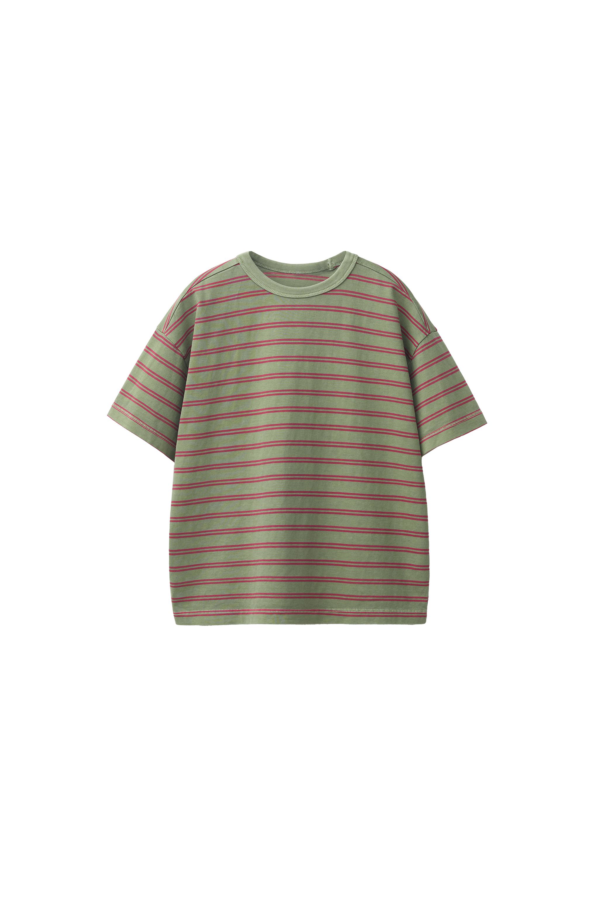 STRIPED T-SHIRT - Green | ZARA United States