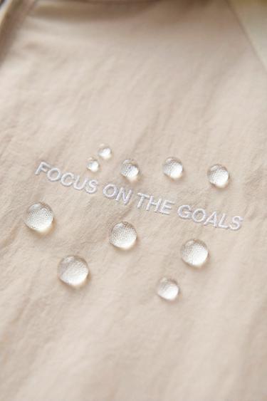 LIGHTWEIGHT COLOUR BLOCK WATER-REPELLENT RAINCOAT - Beige by Zara - Image 5