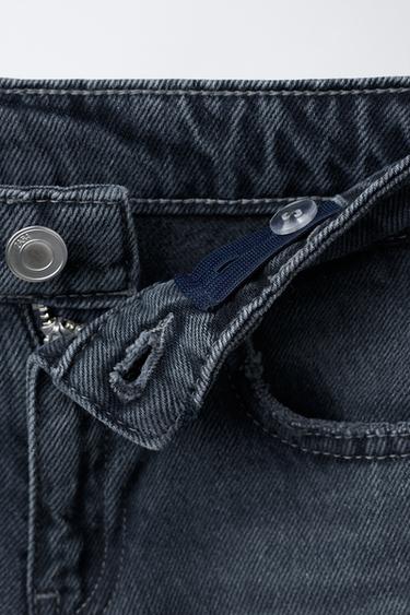 WIDE-LEG JEANS WITH SHINY FRINGING - Blue / Grey by Zara - Image 3