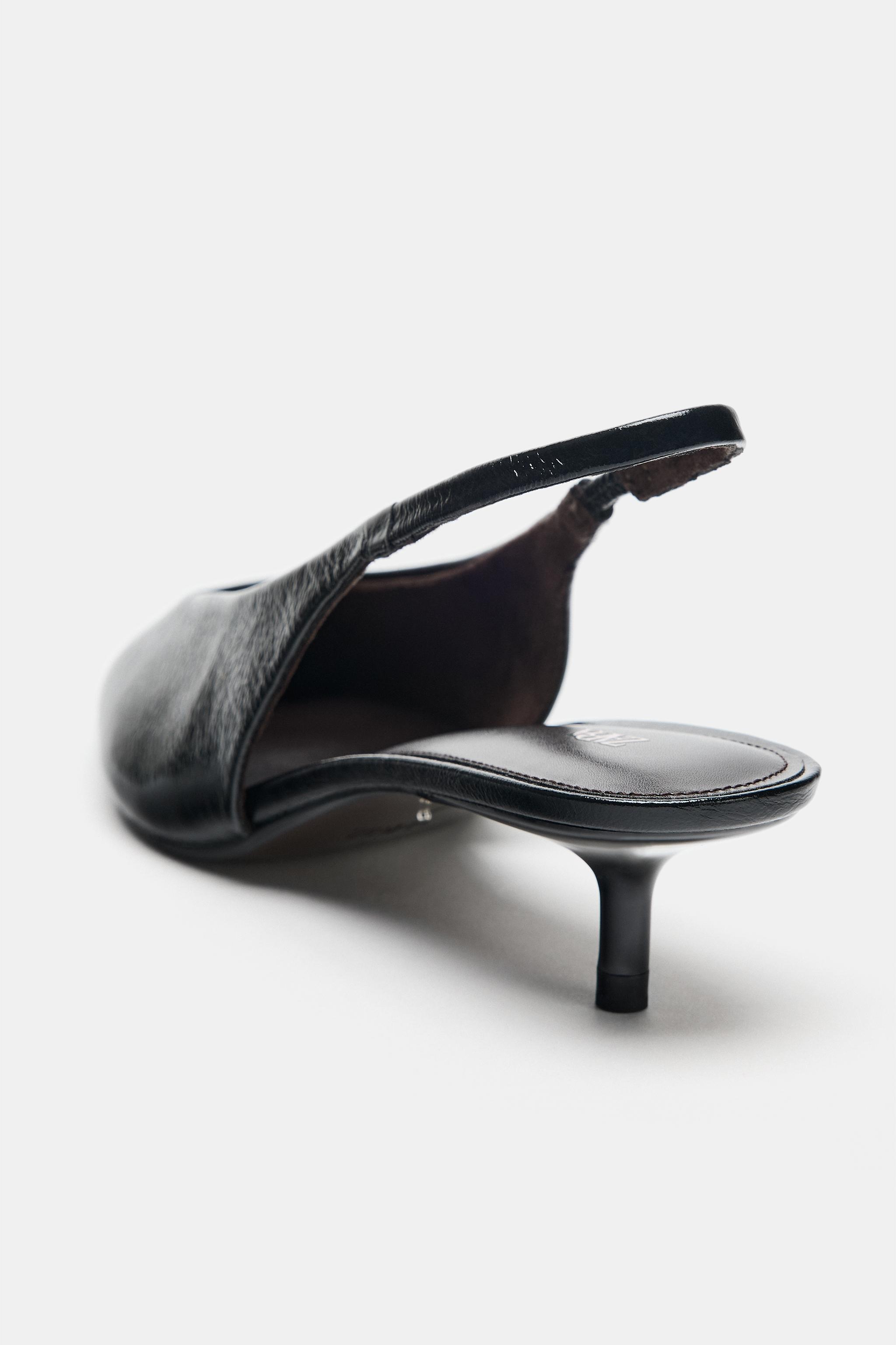 CHAUSSURES À BRIDE ARRIÈRE EN CUIR