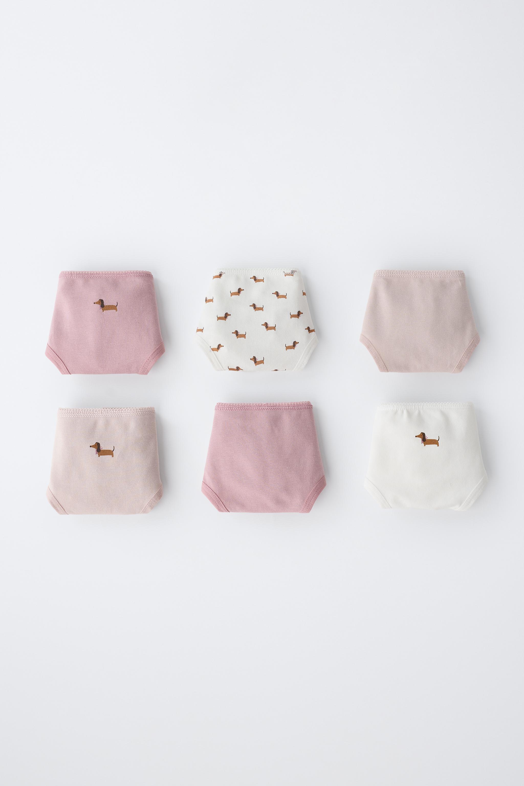 1-6 YEARS / PACK OF SIX PUPPY PRINT PANTIES