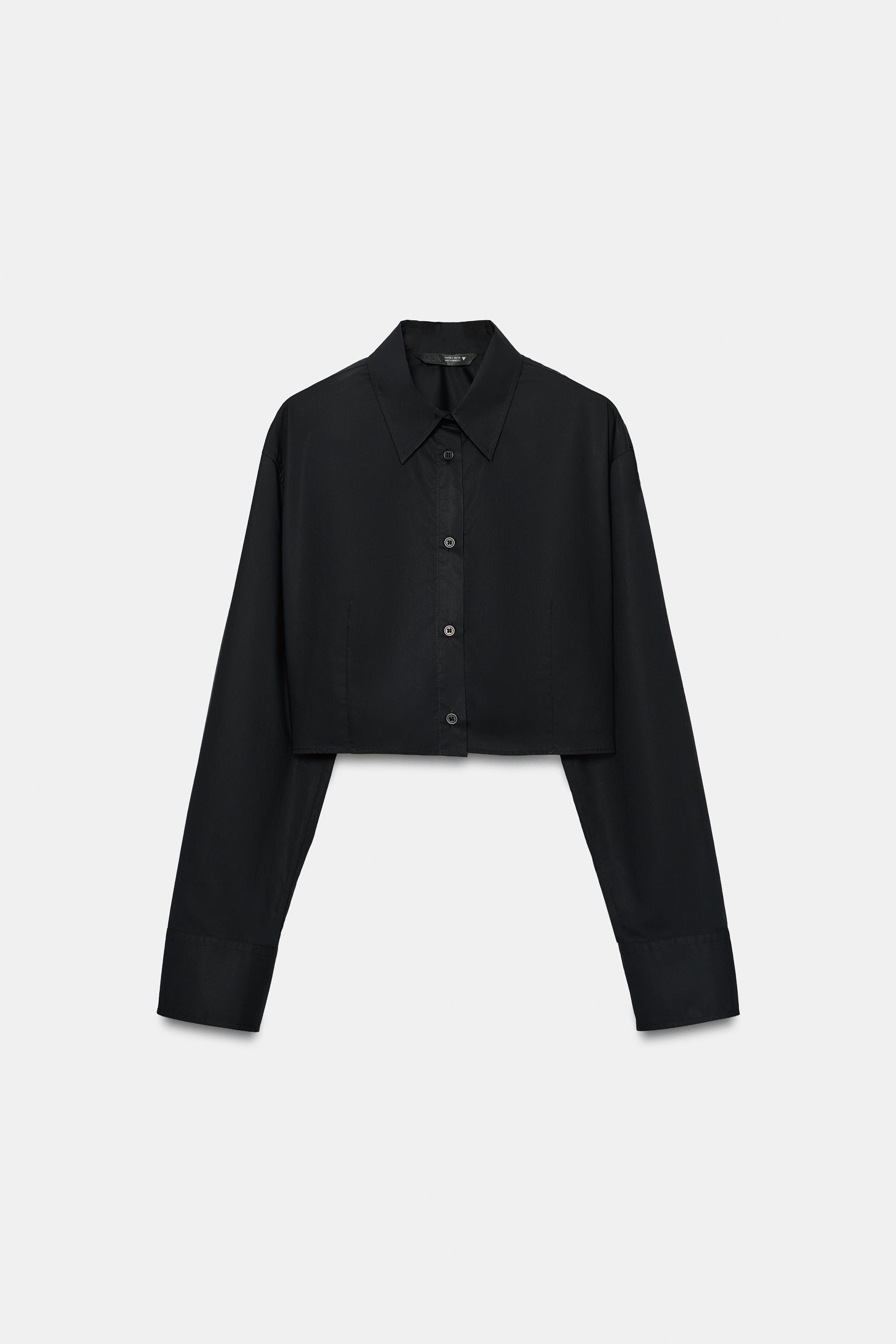 Crop Poplin Shirt by Zara